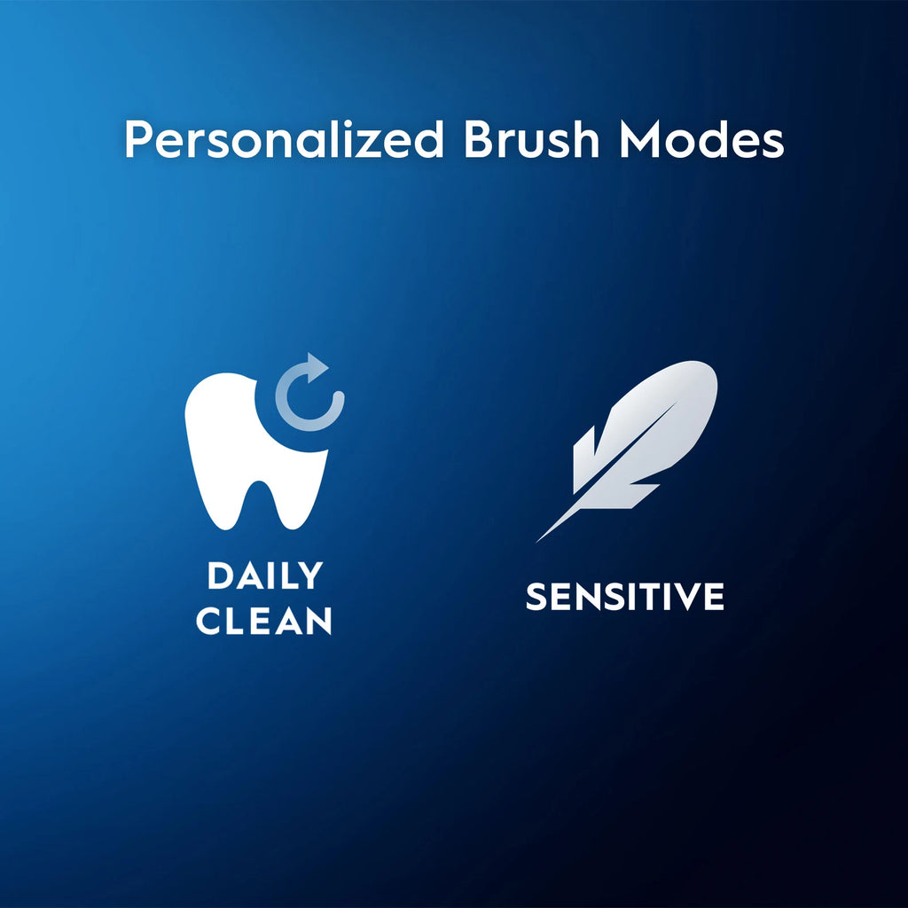 Oral-B Pro 400 3D White Vitality Electric Toothbrush (Rechargeable) – Blue (with 2 Brush Heads)