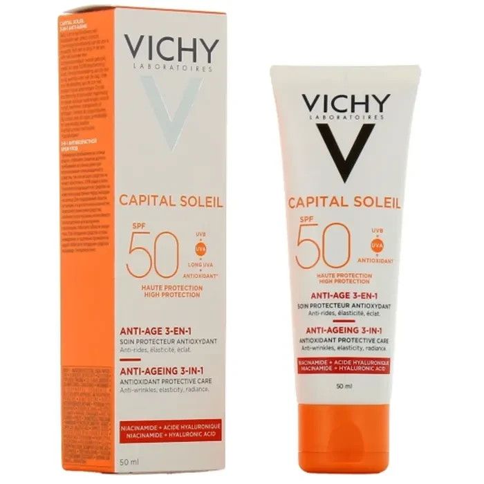 Vichy Capital Soleil Soin Anti-Âge 3-en-1 SPF 50